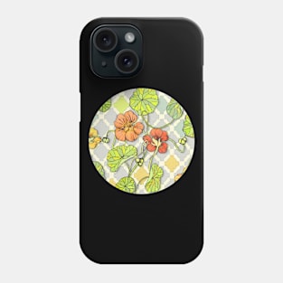 Climbing Nasturtiums in Lemon, Lime and Tangerine Phone Case