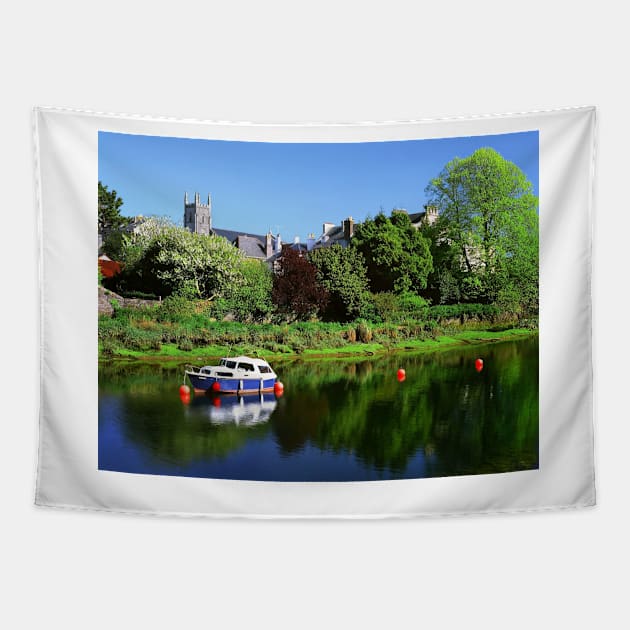 River Dart at Totnes Tapestry by galpinimages