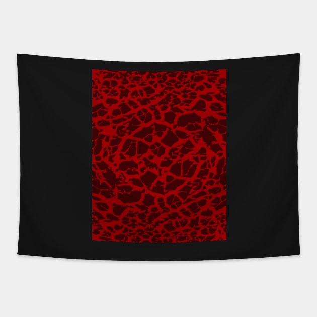 Red Texture Tapestry by Looly Elzayat