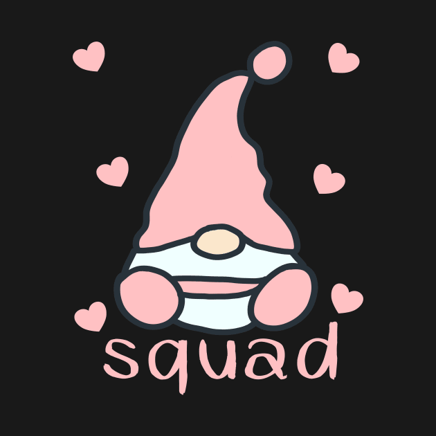 Funny Gnome Birthday Squad Group by beautifulhandmadeart