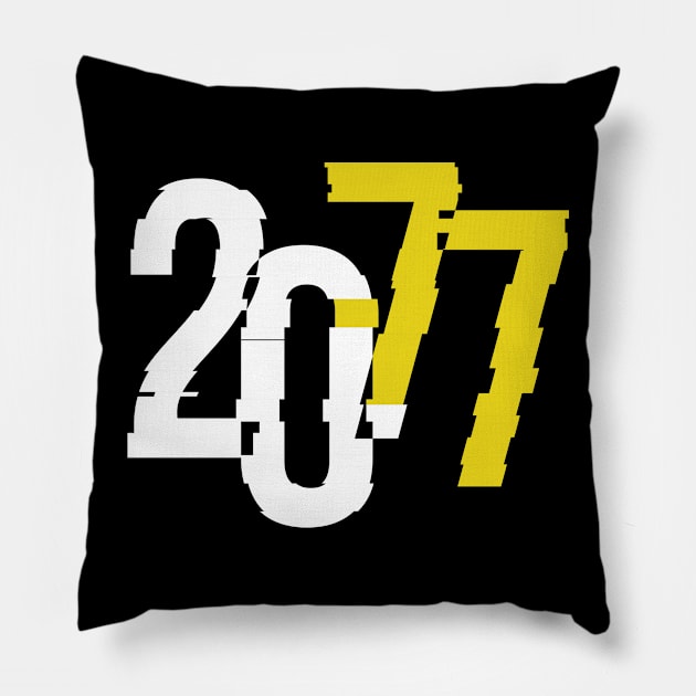 2077 Pillow by BrayInk