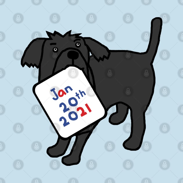 Inauguration Day Cute Dog by ellenhenryart