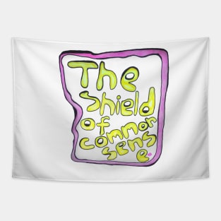 The Shield of Common Sense Tapestry