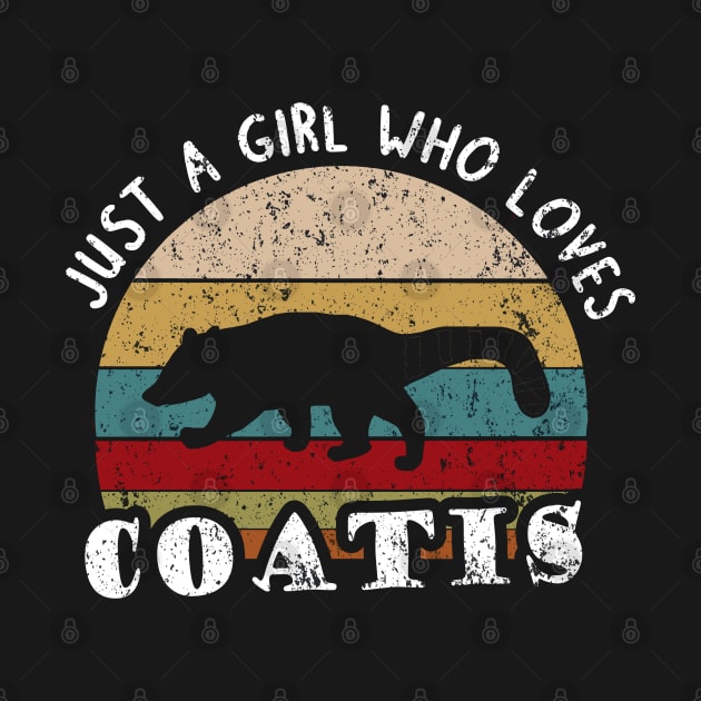 Coati girl vintage women retro proboscis by FindYourFavouriteDesign