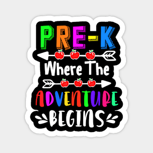 Pre-K Where The Adventure Begins Teacher Magnet