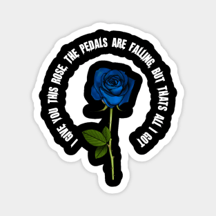 roses blue, black Magnet