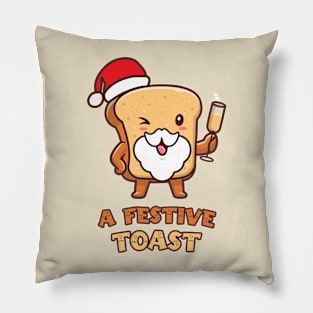 A Festive Toast Pillow