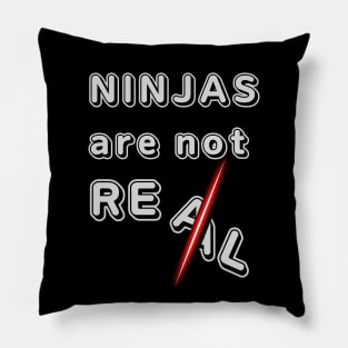 NINJAS ARE NOT REAL Pillow