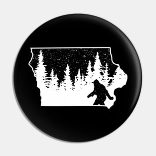 Iowa Bigfoot Gift Pin