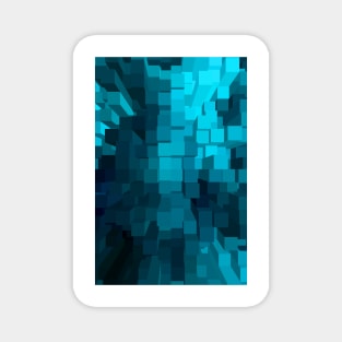 Blue Cubes Magnet