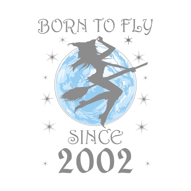 BORN TO FLY SINCE 1936 WITCHCRAFT T-SHIRT | WICCA BIRTHDAY WITCH GIFT by Chameleon Living