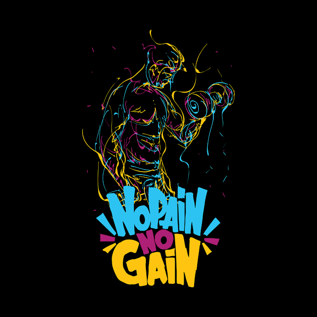 No pain no gain - Gym Weight Lifting by CaptainHobbyist