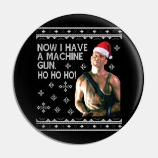 Die Hard Ho Ho Ho Machine Gun Christmas Kint Pin