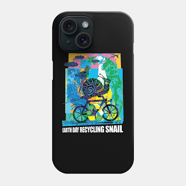 Earth day recycling snail Phone Case by schaefersialice