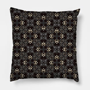 Black and White Repeating Pattern - WelshDesignsTP002 Pillow