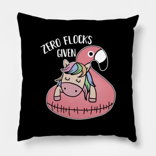 Zero Flocks Given Unicorn Flamingo Lover Pillow