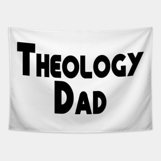 Theology Dad Black Christian Design Tapestry