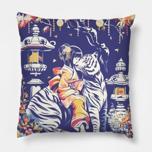 Geisha tiger shogun’s Geisha 87002 Pillow