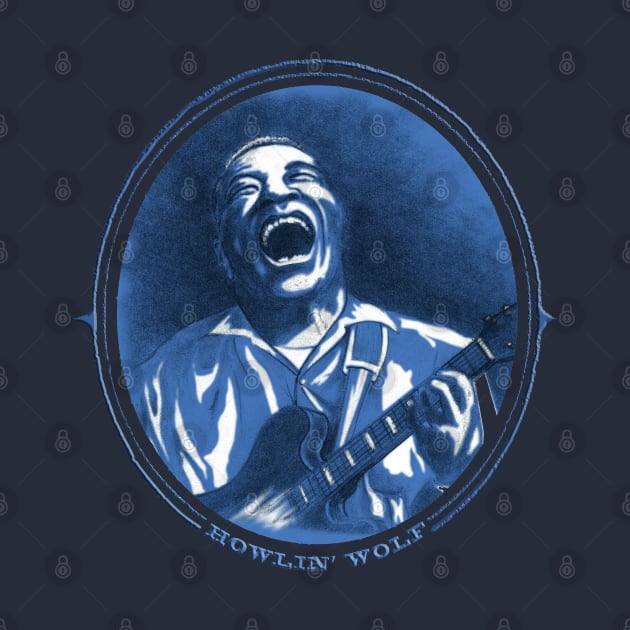 Blues Legends - Howlin' Wolf by Jimb Fisher Art