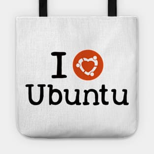 I love Ubuntu shirt Tote