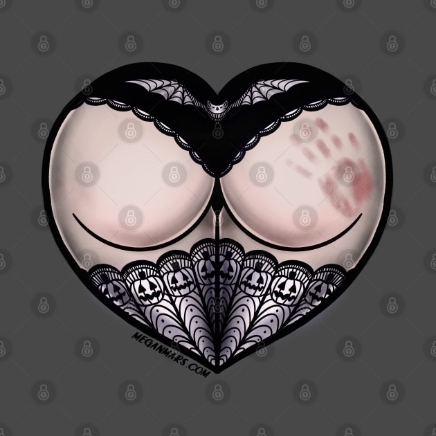 Gothic Booty Heart by The Art of Megan Mars