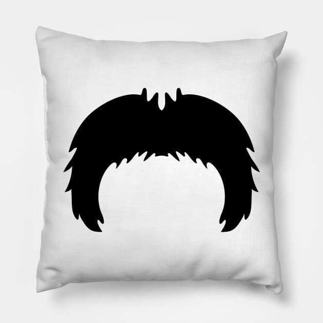 Mustache Mania - The Shaggy Horseshoe Pillow by B A Y S T A L T