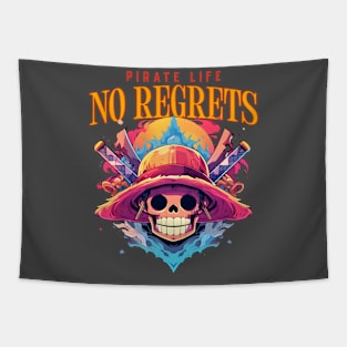 Anime Pirate Life No Regrets Tapestry