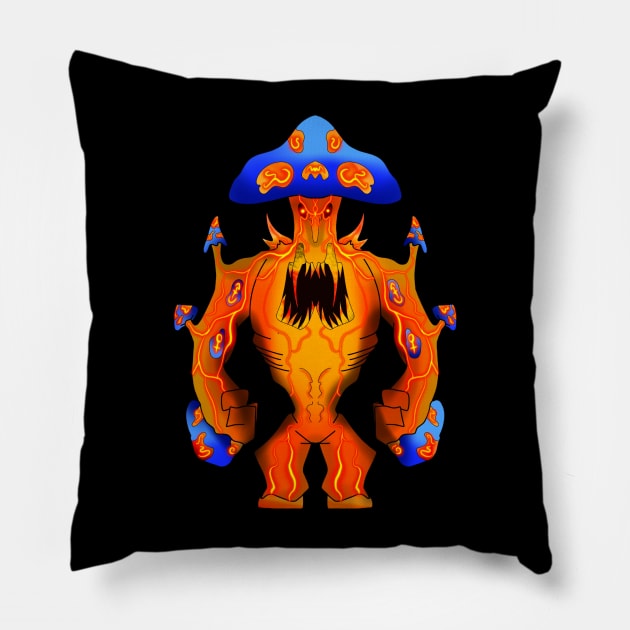 Mushroom Series #8 Pillow by JustDraw est.2022