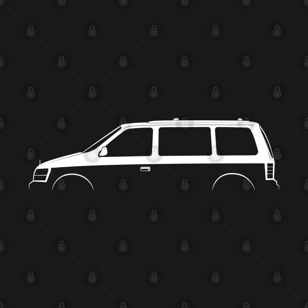 Dodge Caravan (1991) Silhouette by Car-Silhouettes