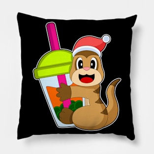 Meerkat Christmas Bubble tea Pillow