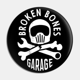 Broken Bones Garage skull Pin