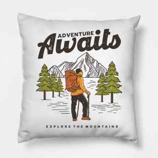 Adventure Awaits Pillow