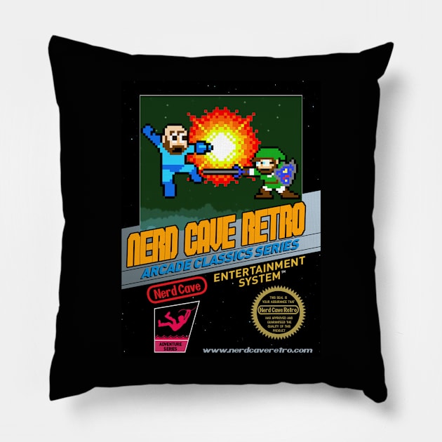 Nerd Cave Retro Black Box Series Pillow by NerdCaveRetro