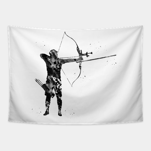 Man Archer Tapestry by erzebeth