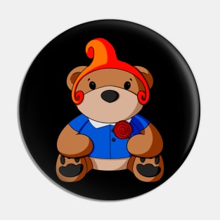 Oz Munchkin Lollipop Guild Teddy Bear Pin