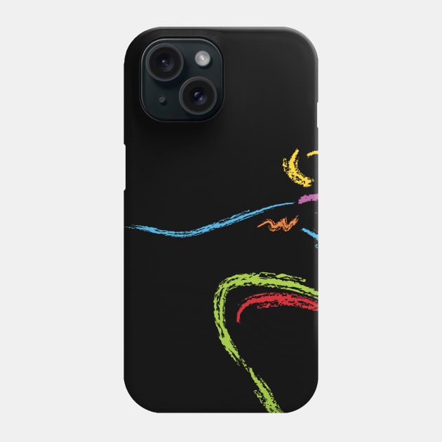 Colorful Dancer Paint Brush Style Phone Case by jazzworldquest