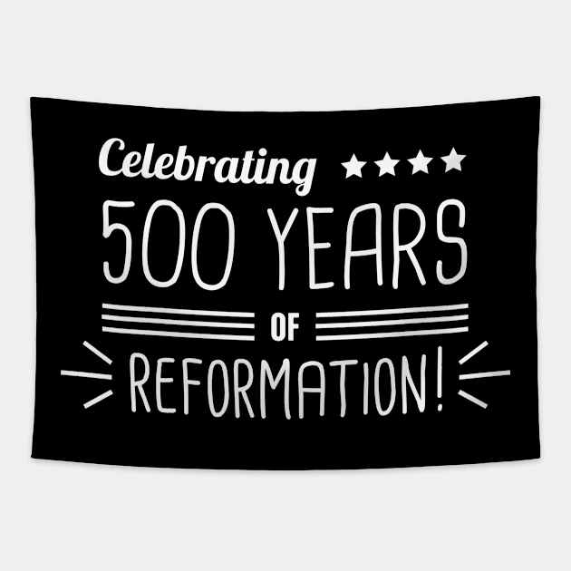 500 Year Anniversary Lutheran Protestant Reformation Tapestry by Wizardmode