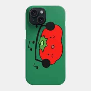 Tomato with Headphones Phone Case