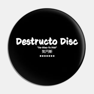 Destructo Disc Pin