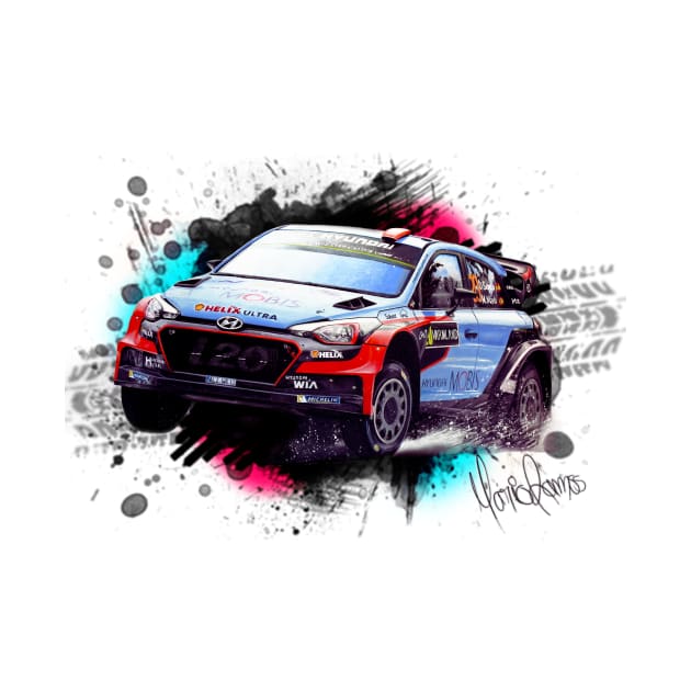 Dani Sordo's Hyundai i20 WRC by Mario Ramos Rally Art