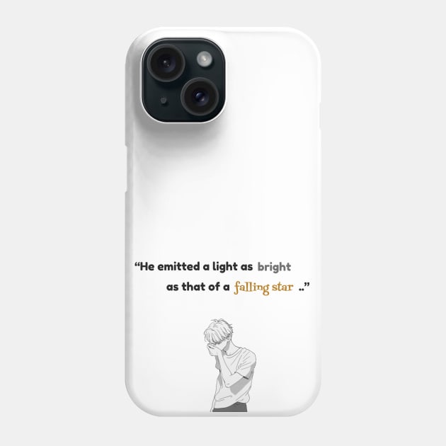 As Bright As A Falling Star Phone Case by Hindone