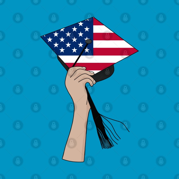 Holding the Square Academic Cap USA by DiegoCarvalho