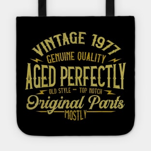 Vintage 1977 43nd Birthday 43 Years Old Gift Tote