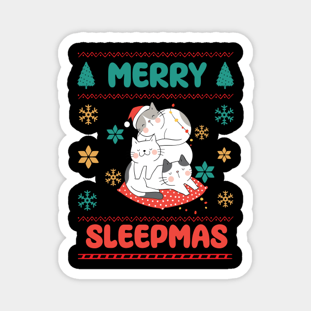 Merry Sleepmas Magnet by Ampzy