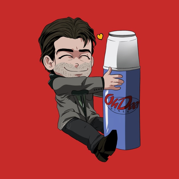 Alan and his thermos by InvisibleRainArt