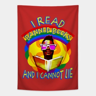 I Read Banned Books and I Cannot Lie Rainbow Tapestry