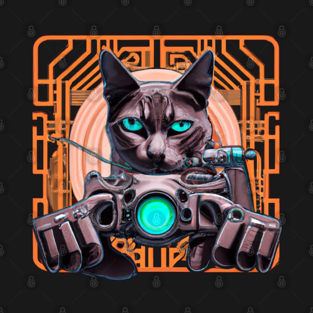 Cyberpunk Kitty by Bigrum P. Bear Designs