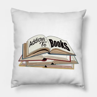 Addicted to Reading Pillow