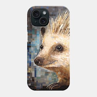 Hedgehog Animal Art Decor Paint Mosaic Phone Case