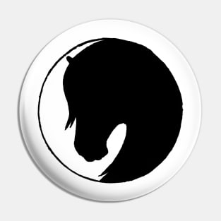 horse silhouette Pin